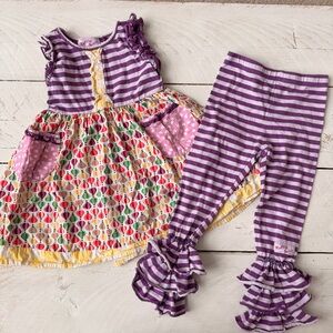 Ruffle Girl Hot Air Balloon Dress & Ruffle leggings
